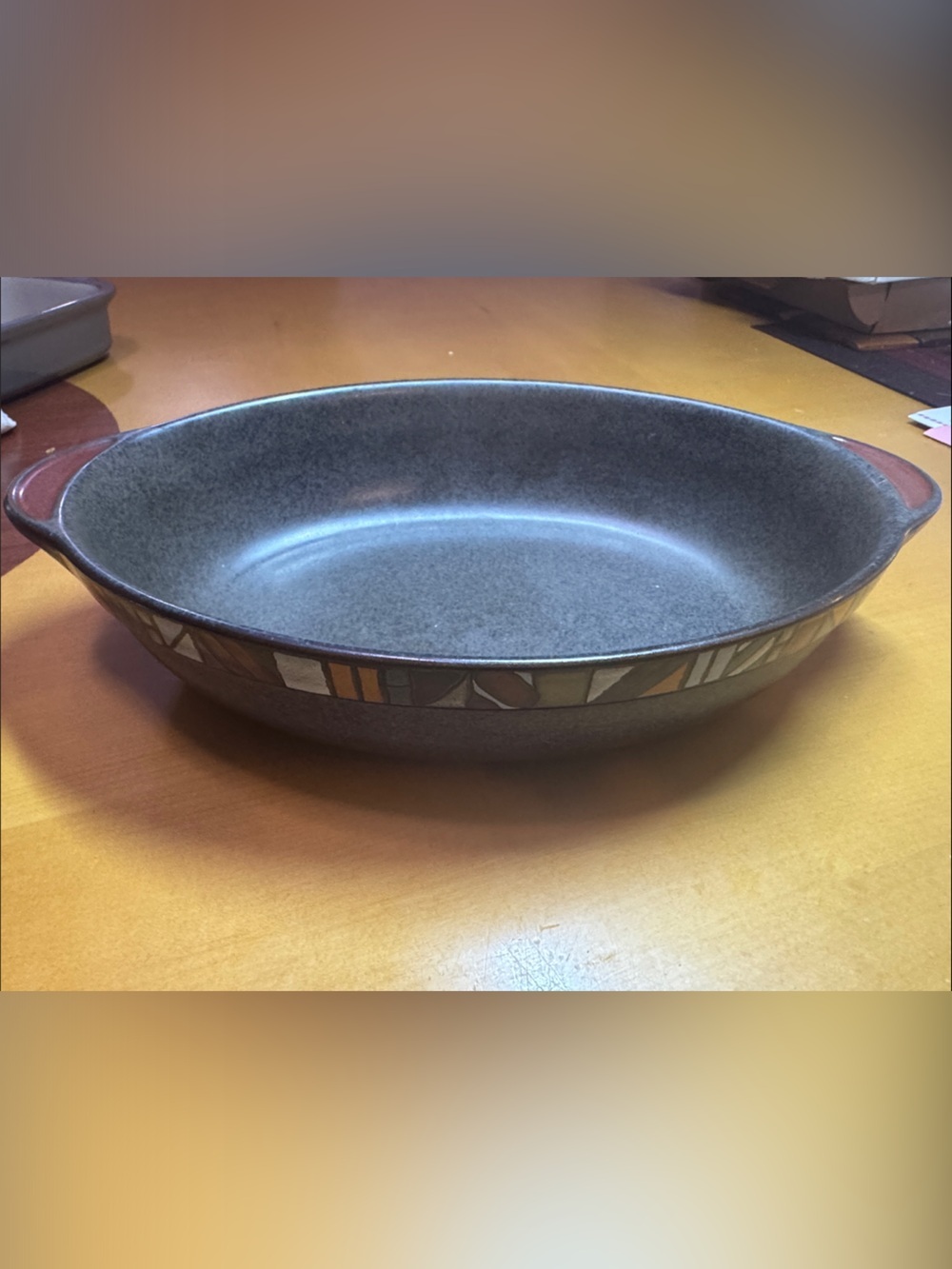 Denby Marrakesh 12” stoneware oval baker